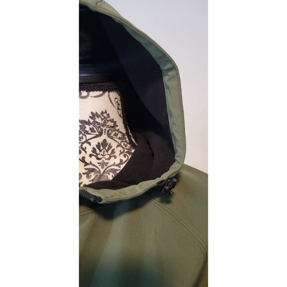 Levi's Jacket Mens S Green Collared Full Zip Pockets Water Resistant Coat - Picture 4 of 10